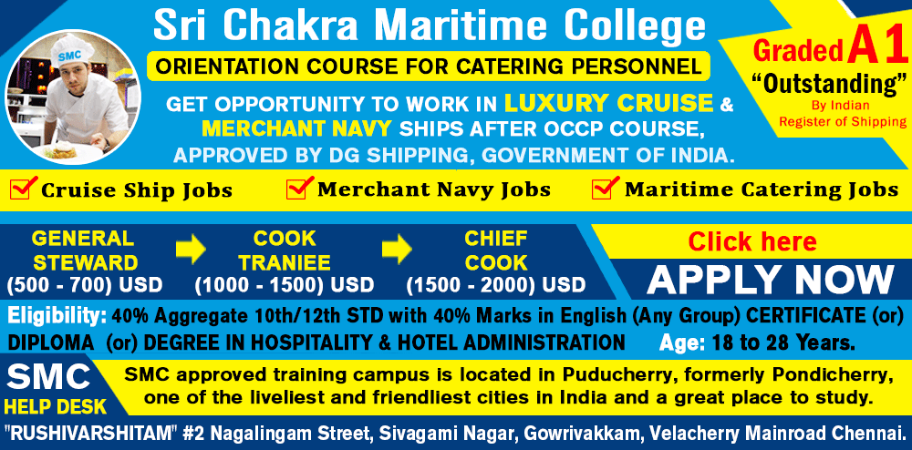 OCCP Course Admission Sri Chakra Maritime College